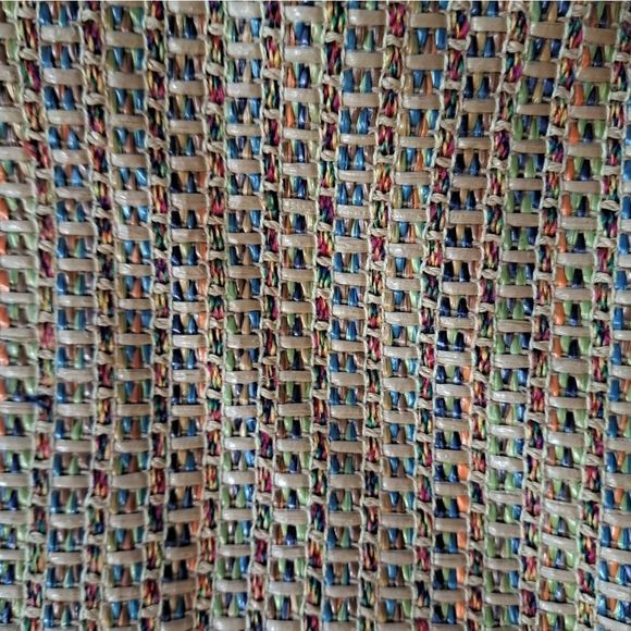 Fossil 1950s Woven Straw & Leather Tote Bag - Picture 10 of 12